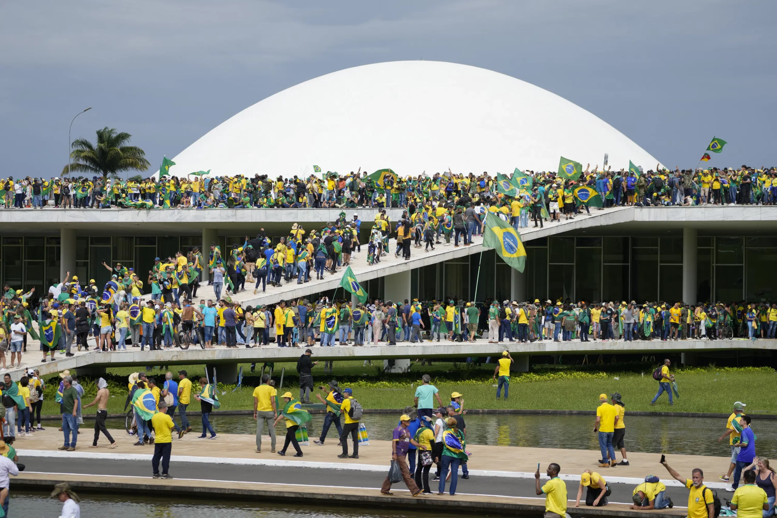 Pro-Bolsonaro protesters storm Brazil’s Congress in capital
