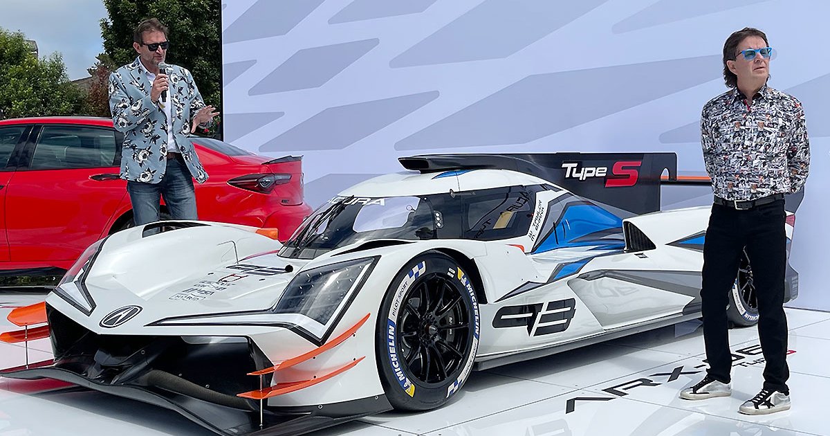 Acura Precision EV concept shares looks with ARX-06 racer