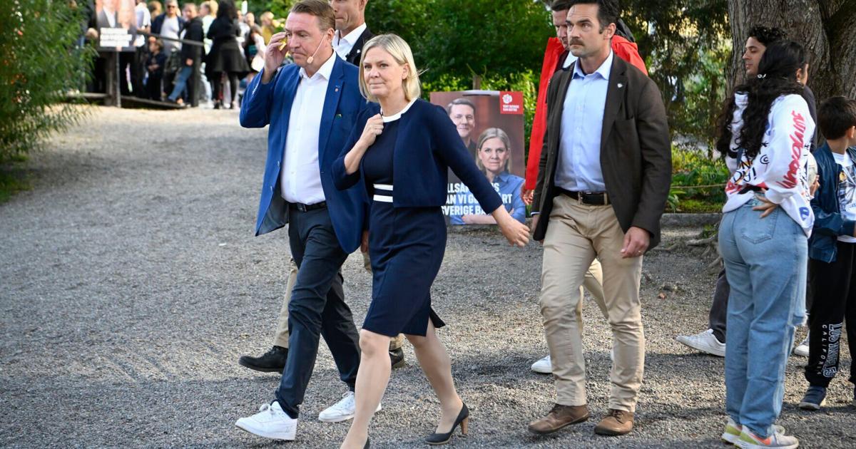 Swedish leader tackles crime, energy fears on campaign trail