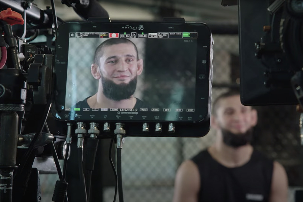 UFC 279 ‘Embedded,’ No. 1: Khamzat Chimaev shoots an interview, then shoots off some steam