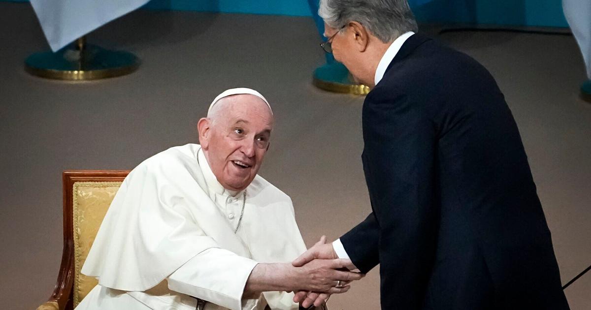 Pope, opening Kazakh visit, blasts ‘senseless’ Ukraine war