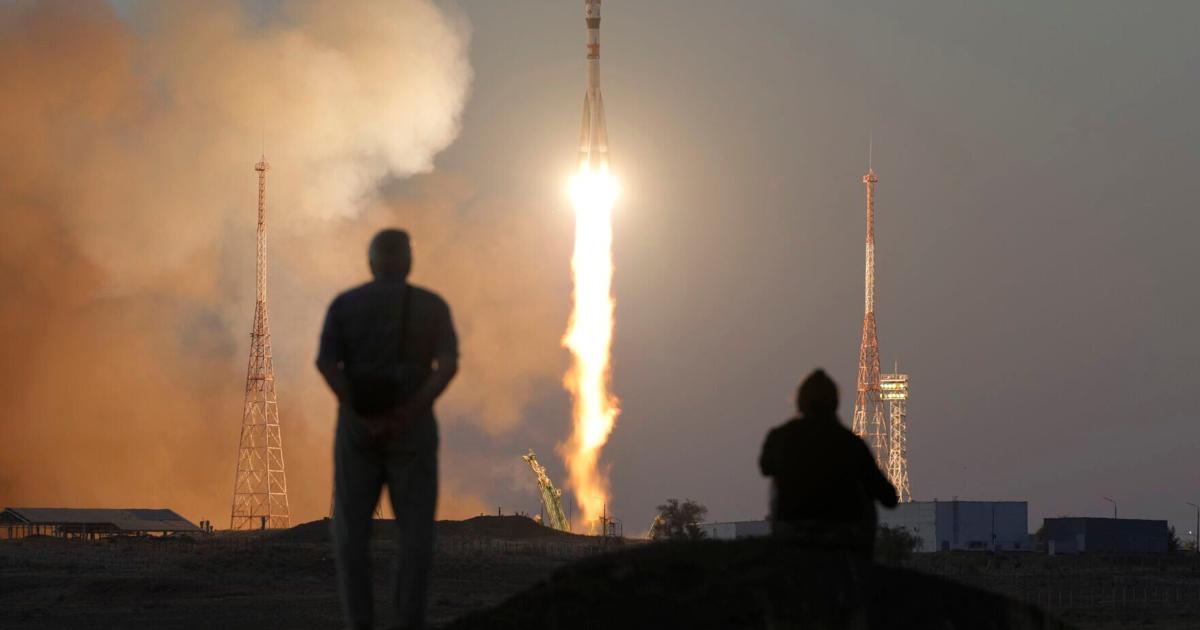Space station gets 3 new residents after Russian launch